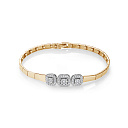 Браслет из красного золота с бриллиантами