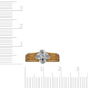 Кольцо из желтого золота с бриллиантом