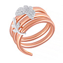 Кольцо из серебра с фианитом