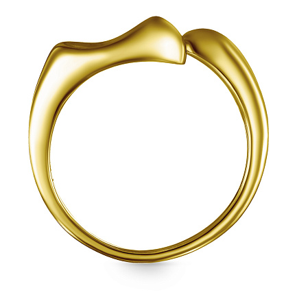 Кольцо из серебра с позолотой