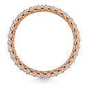 Кольцо из серебра с позолотой, фианитом