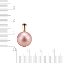 Подвеска из красного золота с жемчугом