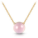 Колье из желтого золота, плетение якорное