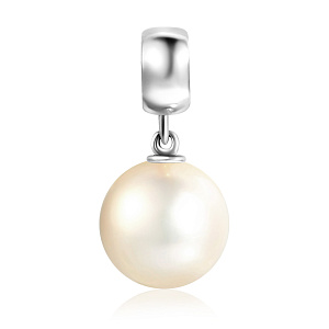 Подвеска из белого золота с жемчугом