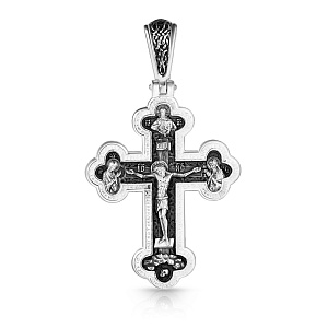 Крест ручной работы из серебра