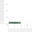 Кольцо из красного золота с изумрудами