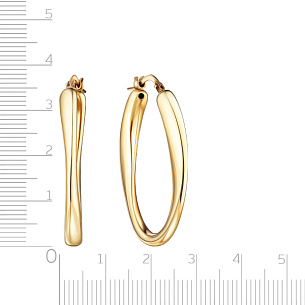 Серьги из серебра с золочением