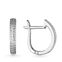 Серьги из белого золота с бриллиантами