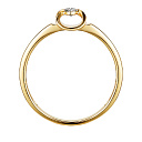 Кольцо из желтого золота с бриллиантом