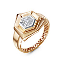 Кольцо из красного золота с бриллиантами