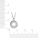 Колье из серебра с фианитом