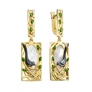 Серьги с английским замком 12-973-6213
