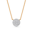 Колье из красного золота с бриллиантами