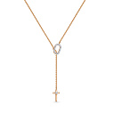 Колье из красного золота с бриллиантами