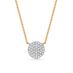 Колье из красного золота с бриллиантами