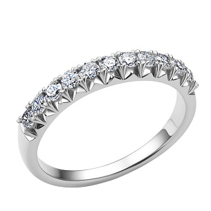 Кольцо из белого золота с бриллиантом