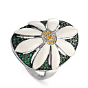 Кольцо из серебра с фианитами