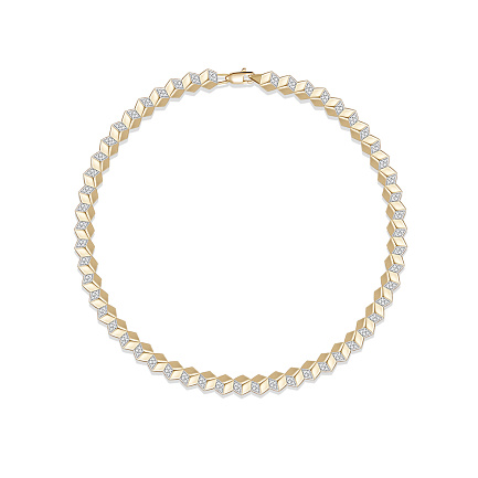 Браслет из красного золота с бриллиантами