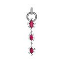 Подвеска из золота с бриллиантами, рубинами