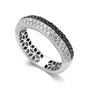 Кольцо из белого золота с бриллиантами