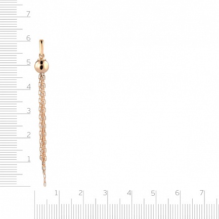 Подвеска из красного золота