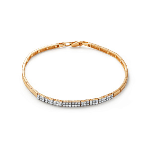 Браслет из красного золота с бриллиантами