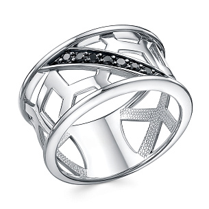 Кольцо из белого золота с бриллиантом