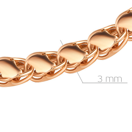 Браслет ручной работы из серебра с позолотой