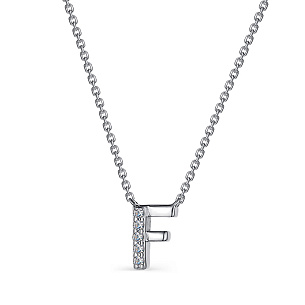 Колье из серебра с фианитами