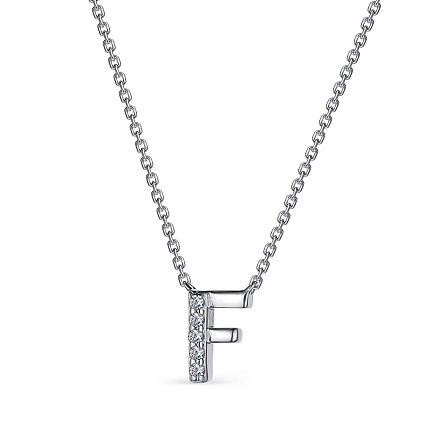 Колье из серебра с фианитами