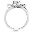 Кольцо из серебра с фианитом