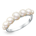 Кольцо из серебра с жемчугом