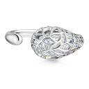 Кольцо из белого золота с фианитом