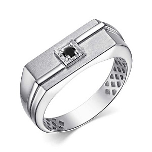 Кольцо из белого золота с бриллиантом