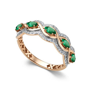 Кольцо из красного золота