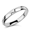 Кольцо обручальное из белого золота