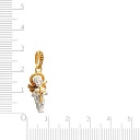 Подвеска "Ангел" из серебра с позолотой