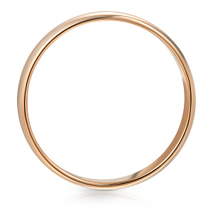 Кольцо обручальное из красного золота