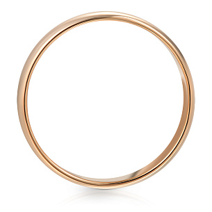 Кольцо обручальное из красного золота