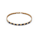 Браслет из красного золота с сапфирами