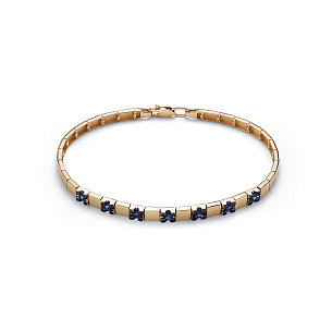 Браслет из красного золота с сапфиром