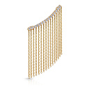 Брошь из желтого золота с бриллиантами