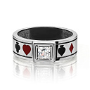 Кольцо из серебра с фианитом