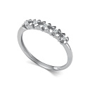 Кольцо из белого золота с бриллиантами