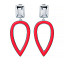 Серьги из серебра с эмалью