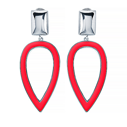 Серьги из серебра с эмалью