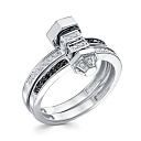 Кольцо из белого золота с бриллиантами