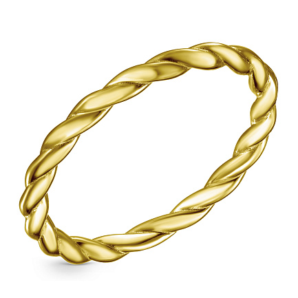 Кольцо из серебра с позолотой