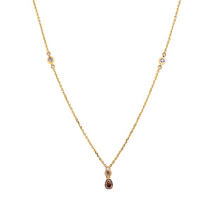 Колье из желтого золота с бриллиантами