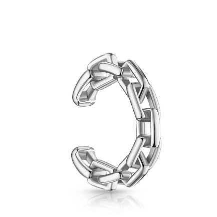 Серьга-кафф из серебра